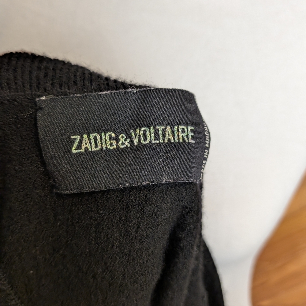Zadig & Voltaire Black Knit Pullover Size XS - Picture 6 of 9